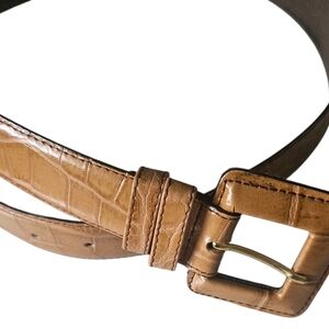 Lemie Embossed Genuine Leather Belt Made In Italy Women L